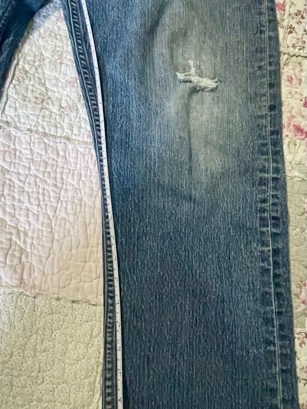 Levi's 505 Regular Fit Jeans Straight Leg Medium Wash Denim 34x28